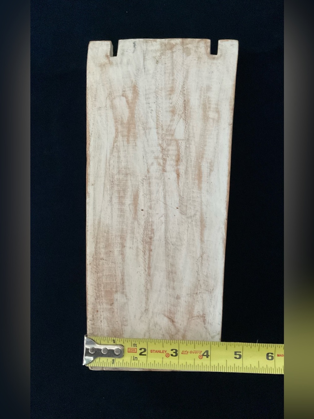 Rustic Whitewashed Wood Necklace Display Stand Jewelry Holder Prop